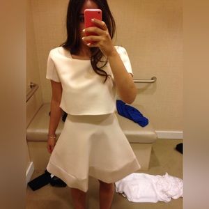 Maje Blush Pink mini dress elegant and flattering!